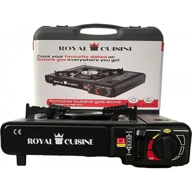 Плита газовая Royal Cuisine портативная под баллон в пластиковом кейсе 2300 Вт - фото 6