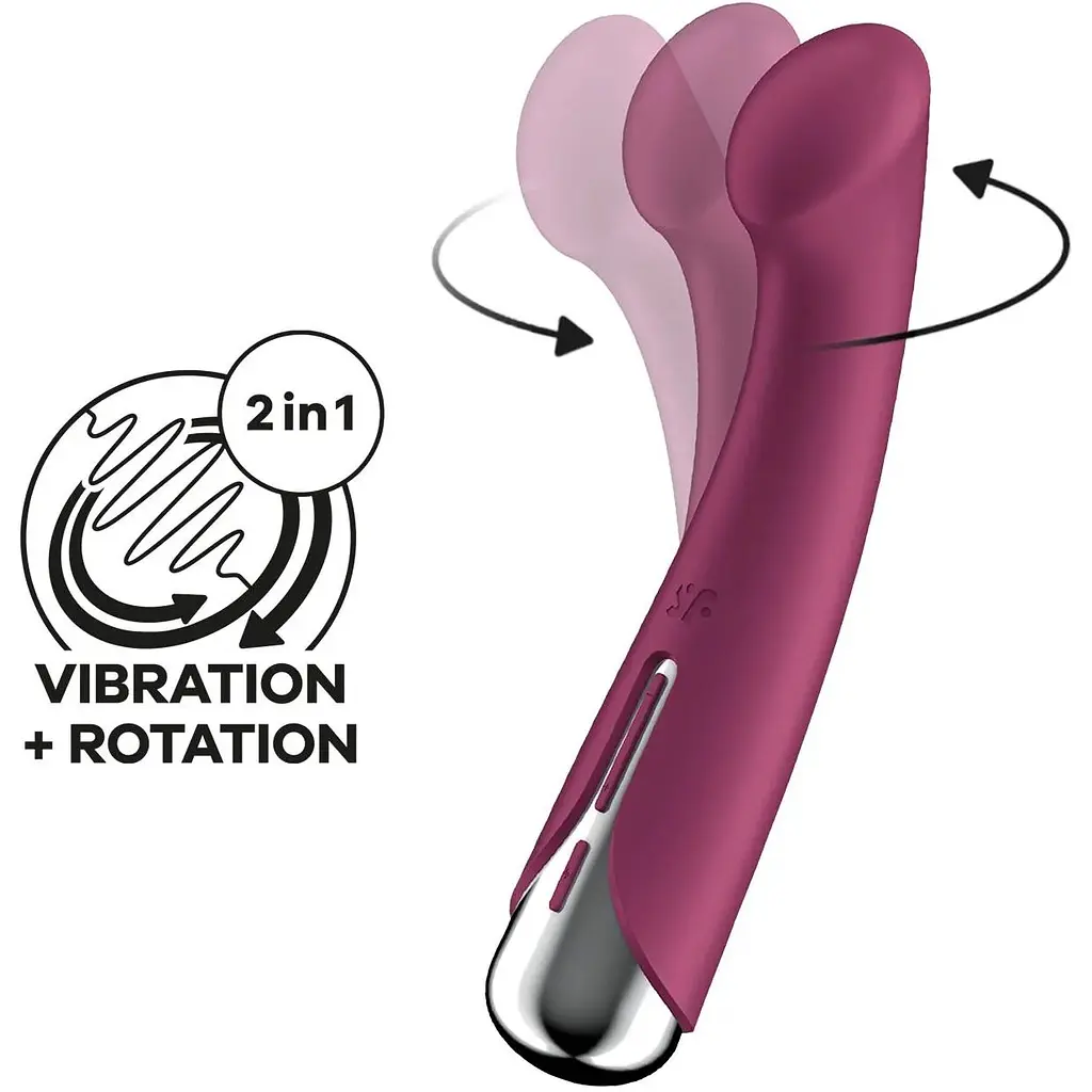 Вібратор Satisfyer Spinning G-Spot 1 Red - фото 3