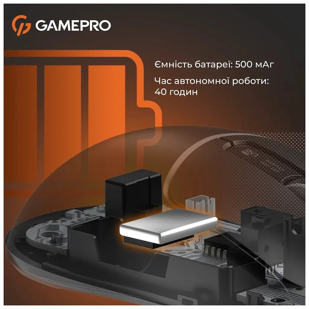 Мишка GamePro Genesis Ranker Wireless/Bluetooth/USB Black (GM012B) - фото 4