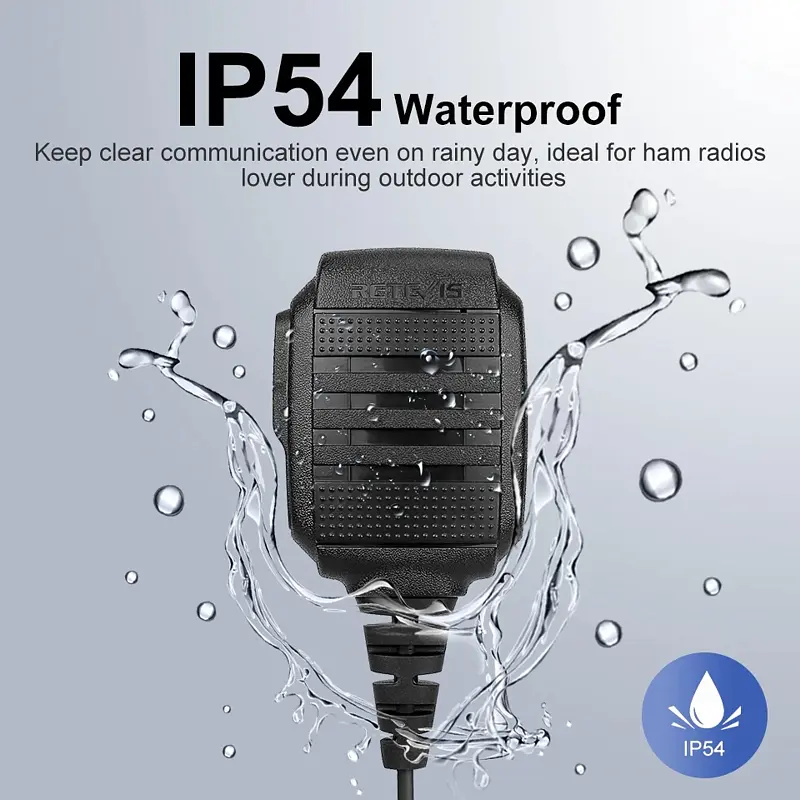 Вологозахищена тангета для рацій Retevis, Kenwood, BAOFENG, POFUNG, PUXING, TYT з K-штекером Retevis HK006 (100893) - фото 3