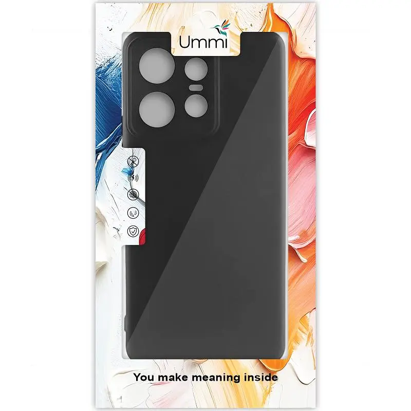 Чохол Silicone Cover Ummi Lakshmi Full Camera (AA) для Motorola Edge 50 Pro Чорний / Black - фото 2