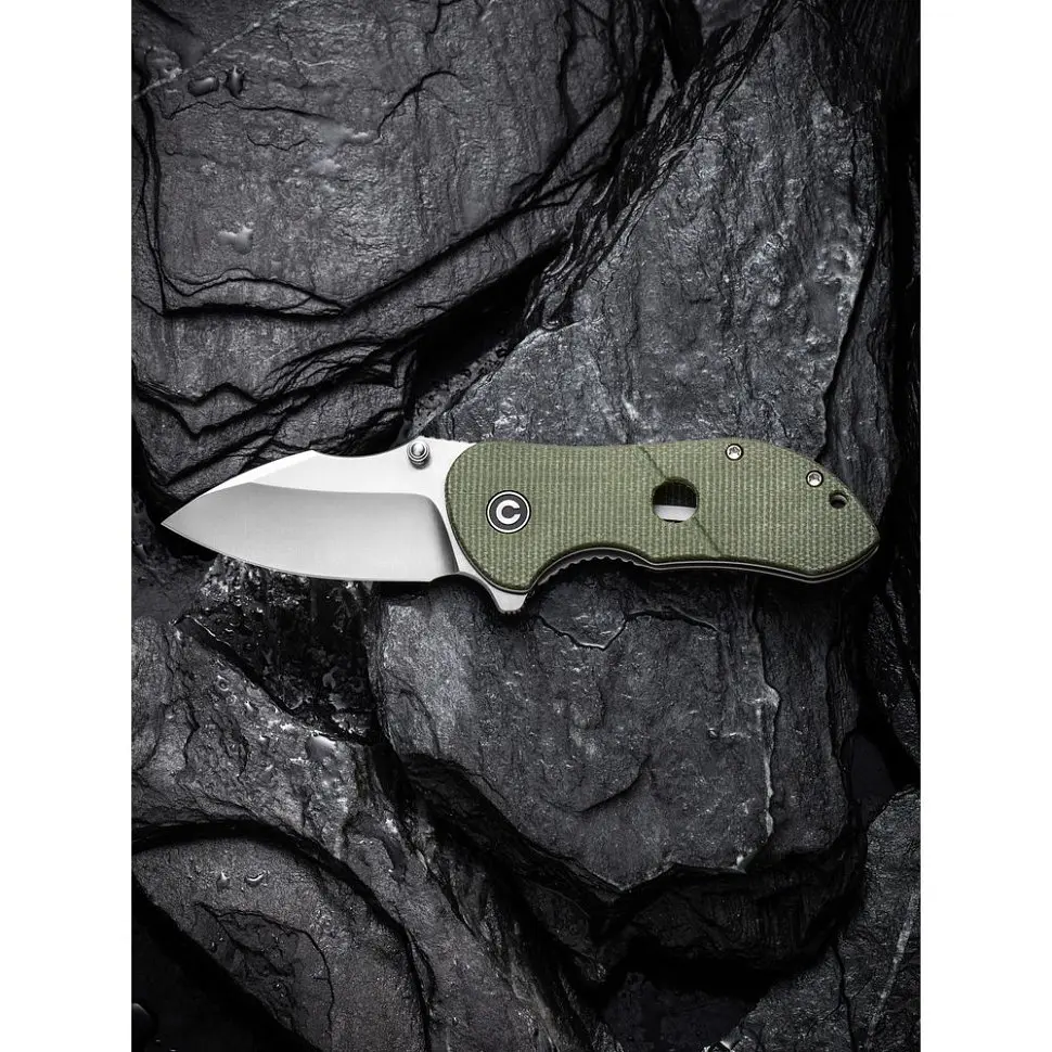 Ніж складаний кишеньковий Civivi Gordo, (6.4 см) D2 / Micarta оливковий - фото 17
