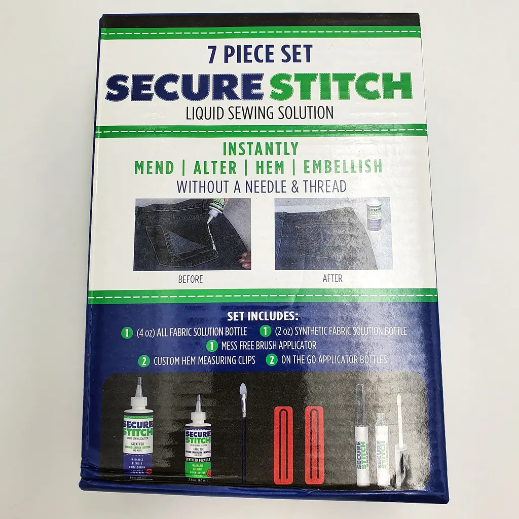 Клей для одягу універсальний набір клеїв для тканини Secure Stitch - фото 3