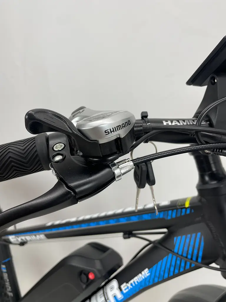 Электровелосипед Hammer Fatbike 26" (1000W 48V 21Ah) Черно-синий - фото 7