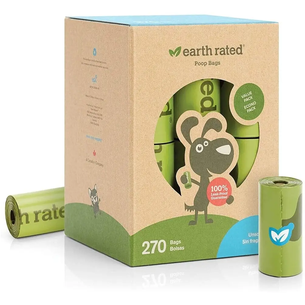 Біорозкладні пакети для собак Earth Rated 22 х 33 см 15 шт.