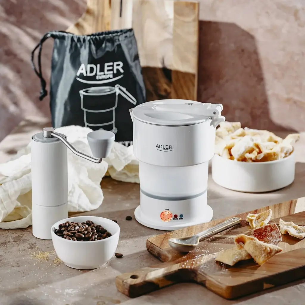 Туристический чайник Adler AD 1377 складной компактный для путешествий белый - фото 10