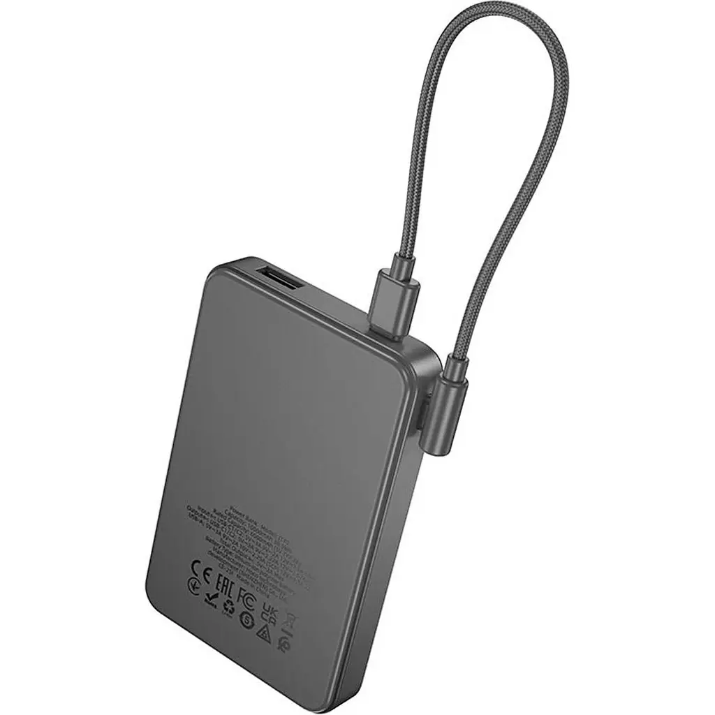 Зовнішній акумулятор Hoco J170 Starlight 10000mAh 22.5W Metal Gray (6942007672696) [174709] - фото 6