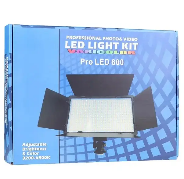 LED лампа 29 см E600 Квадратна чорний - фото 7