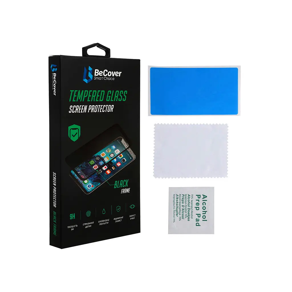 Скло захисне BeCover Samsung Galaxy A03s SM-A037 Black (706776) - фото 2