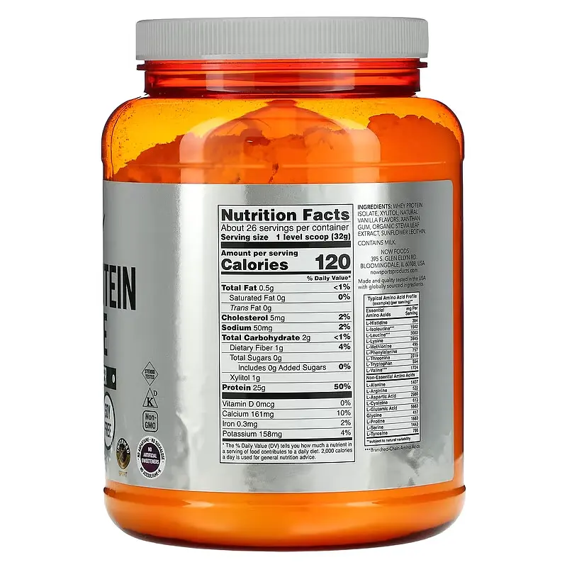 Ізолят Сироваткового Протеїну Whey Protein Isolate - 816г Ванільний крем - фото 2