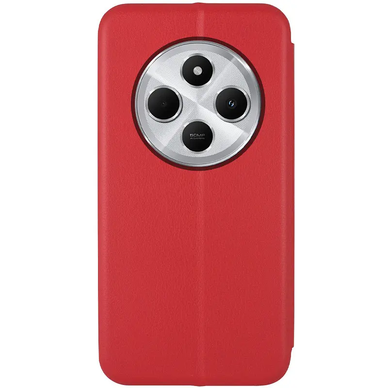 Кожаный чехол-книжка Classy для Xiaomi Redmi 14C / Poco C75 Красный - фото 4