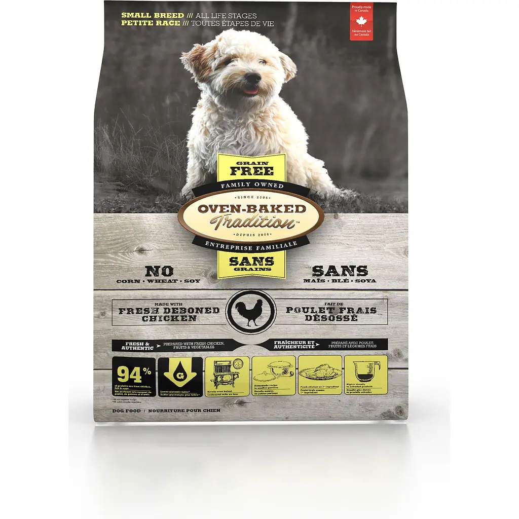 Сухой корм для собак малых пород Oven-Baked Tradition, беззерновий, из свежего мяса курицы, 5,67 кг - фото 4