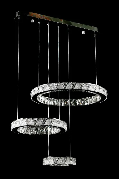 Світлодіодна люстра Splendid Ray L51007/50+35+20L/3 LED з кришталем, хром, 100 Вт, з пультом і димером - фото 2