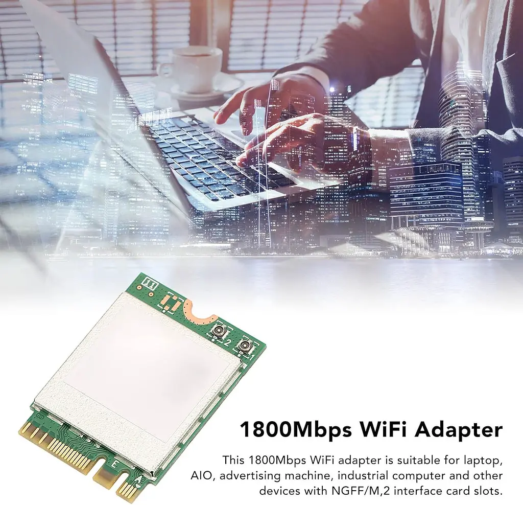 Мережева карта MediaTek WIFI 6 RTL8852BE Двохдіапазонний адаптер, Bluetooth модуль для ПК / Ноутбука (19530) - фото 4