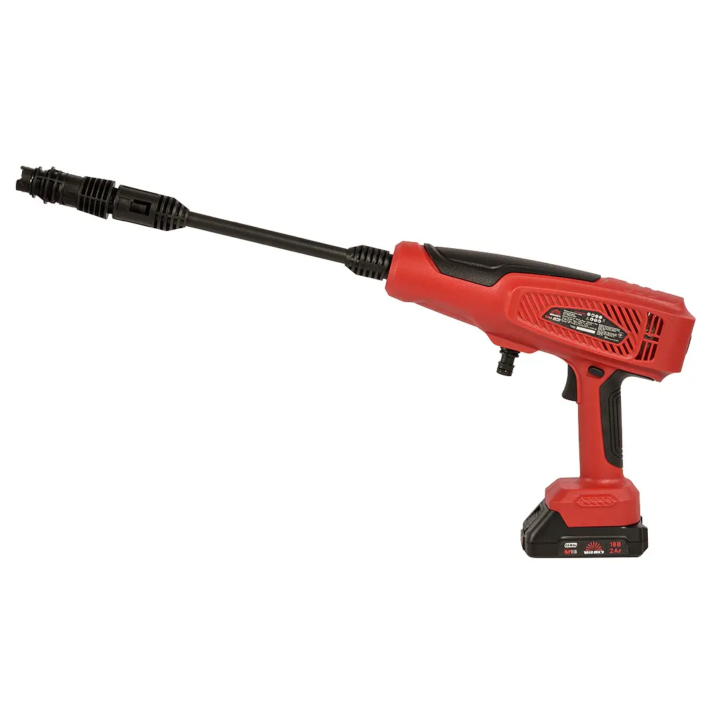 Мийка високого тиску Vitals Master Am 1860n3-2Kit, низького тиску, 18V, 2×2Ah, 180l/год, 30bar, кейс (243498) - фото 4