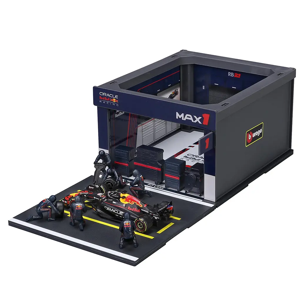 Ігровий набір Bburago Pit Pass Oracle Red Bull Racing RB21 (18-38459 (#1))