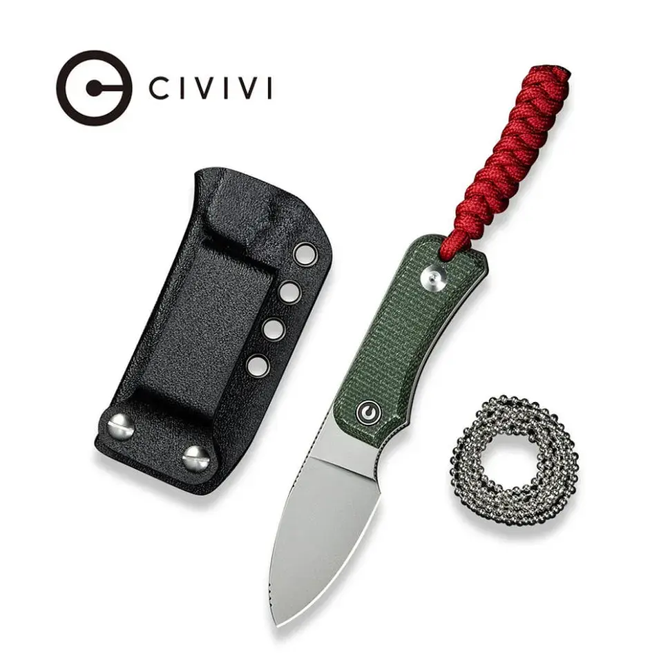 Ніж Civivi Baby Banter Fixed Blade, Green Micarta, Satin (C23045-2) - фото 9