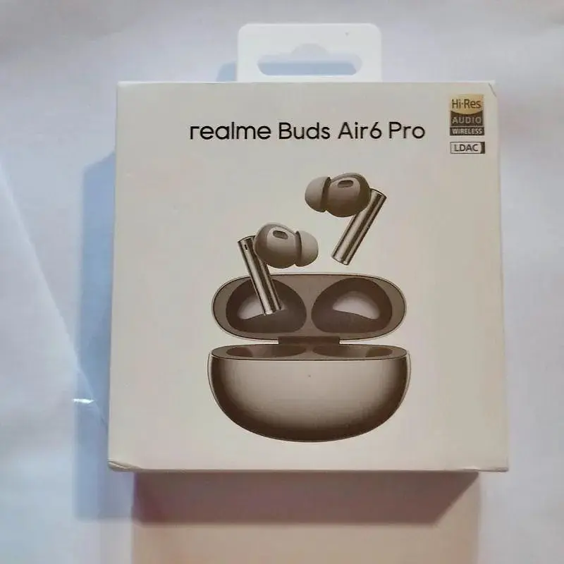 Бездротові навушники Realme Buds Air 6 Pro (RMA2401) стерео гарнітура в кейсі Titanium Twilight - фото 4