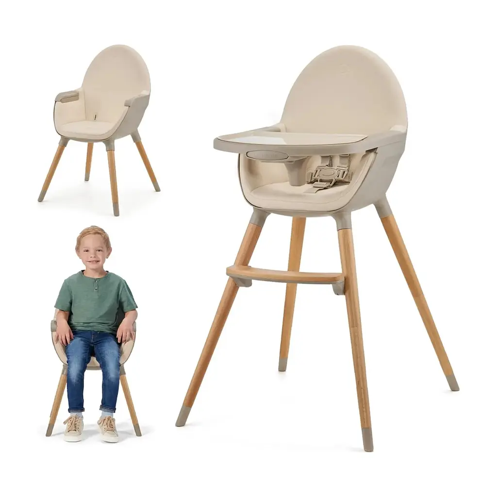 Стілець для годування Kinderkraft 2 в 1 Fini 2 Beige (5902533924493) - фото 3