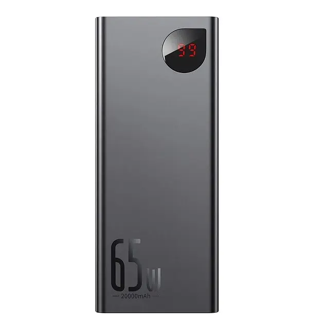 Зарядний пристрій для ноутбуків акумулятор Baseus Adaman 65W 20000 mAh - фото 3