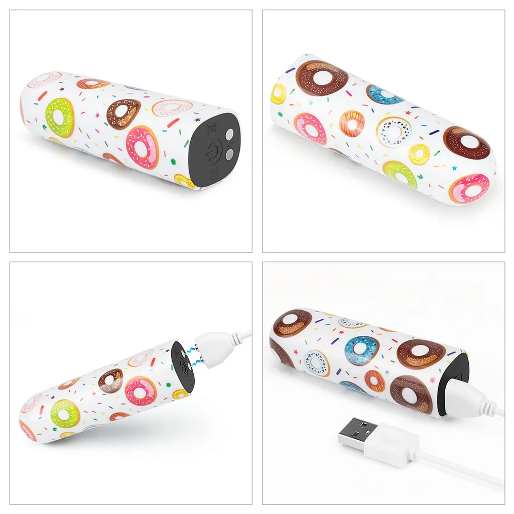 Вібратор для клітора Lovetoy Donut Massager 8.5 см (білий) - фото 6