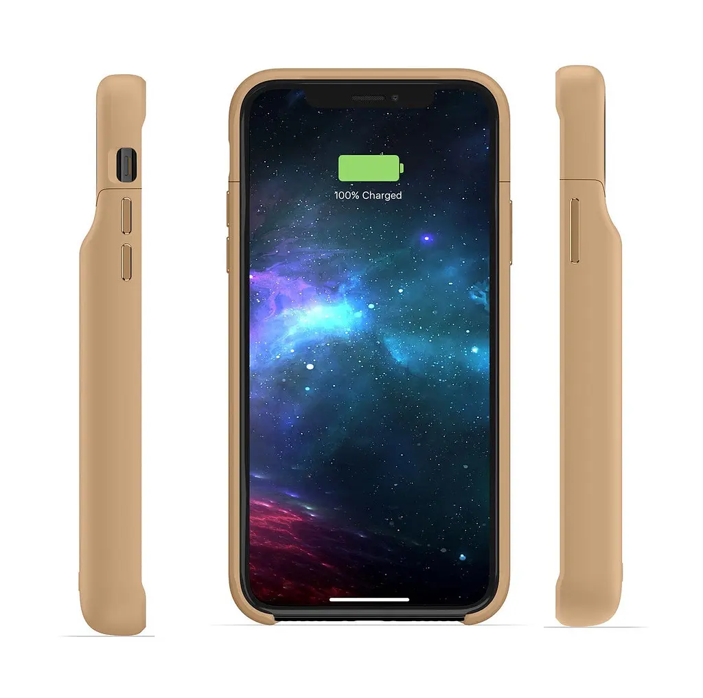 Чохол-акумулятор із бездротовою зарядкою Mophie Juice Pack Access Power Bank 2000 mAh для iPhone X/XS Gold - фото 10