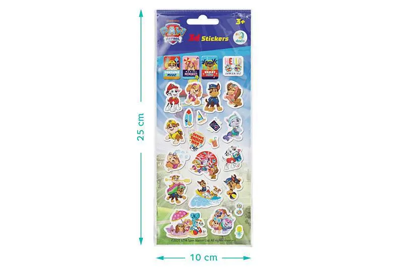 Набір об'ємних 3D наклейок Щенячий Патруль Paw Patrol для творчості та декору DoDo (200672) - фото 2