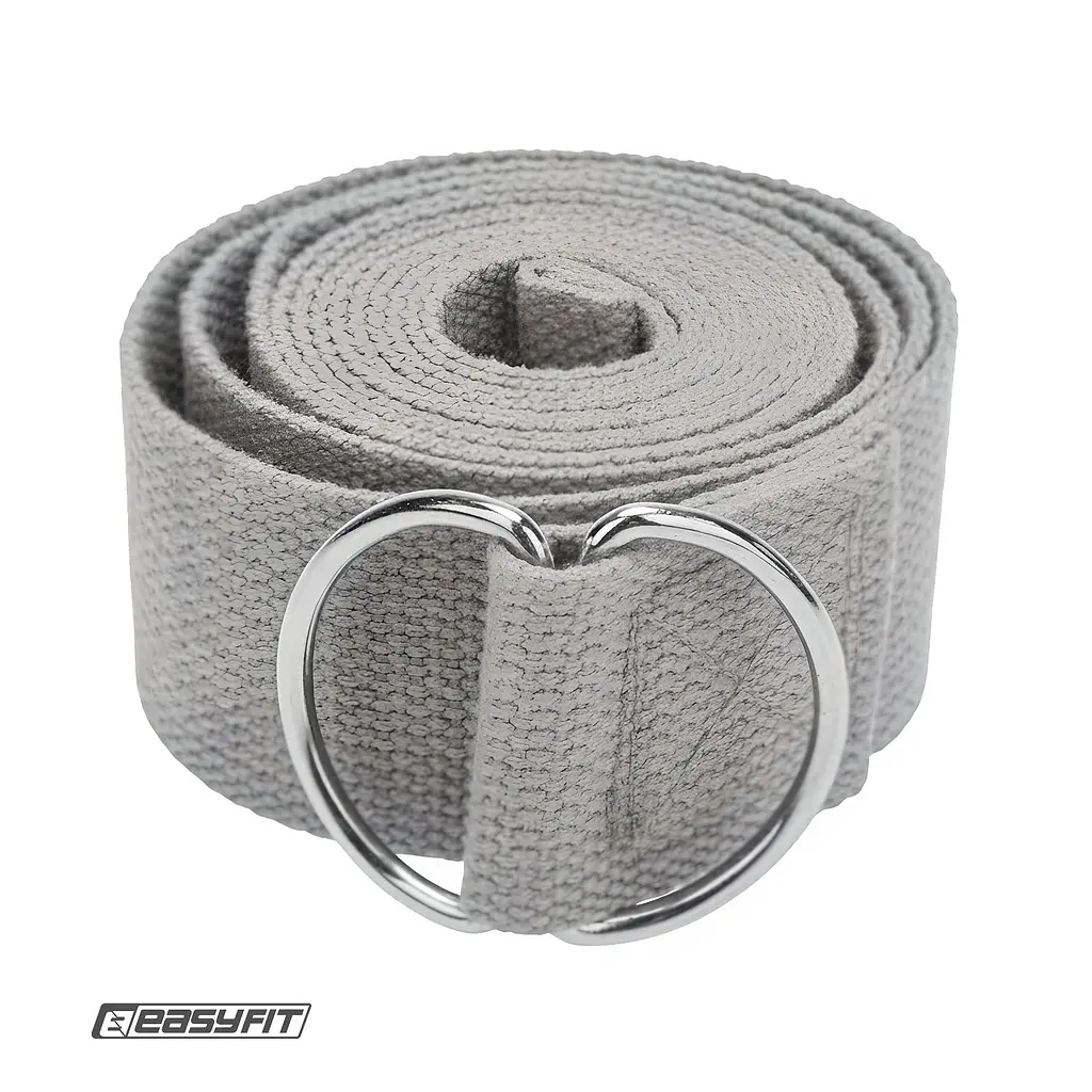Ремінь для йоги EasyFit сірий