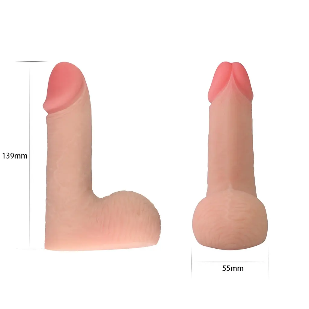 Фаллоимитатор Skinlike Soft Dong Limpy Cock 5.5" 14 см телесный - фото 4