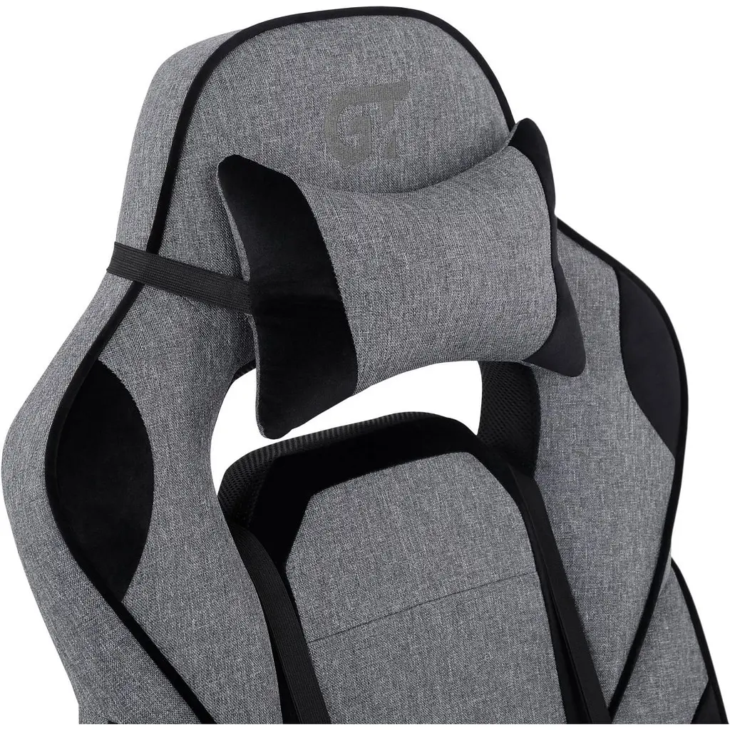 Геймерське крісло GT Racer X-2749-1 Fabric Gray\Black Suede [121451] - фото 6