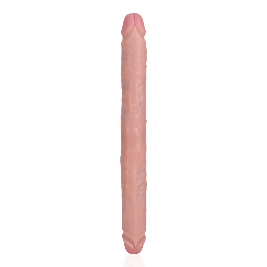 Двосторонній фалоімітатор RealRock Double Dong 14", 35.6 см (тілесний) - фото 2