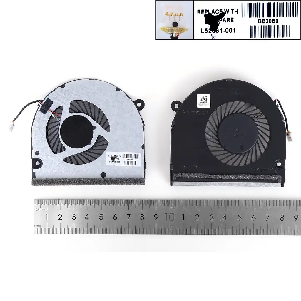Вентилятор для HP Envy 17-CE 17M-CE 17T-CE TPN-W145, (L52661-001, NS85C25-18J05) - фото 3