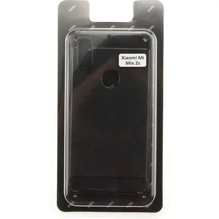 Чехол-накладка Toto Shockproof Carbon Brush TPU Case Xiaomi Mix 2S Black - фото 2
