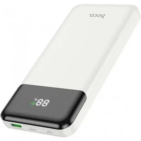 Зовнішній акумулятор Hoco J102 Cool figure 10000 mAh (22.5W) білий 6931474783615 - фото 2