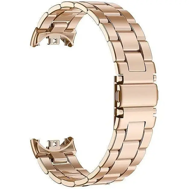 Фитнес-браслет Xiaomi Smart Band 9 Titan Gray + металлический ремешок Type C Rose gold - фото 9