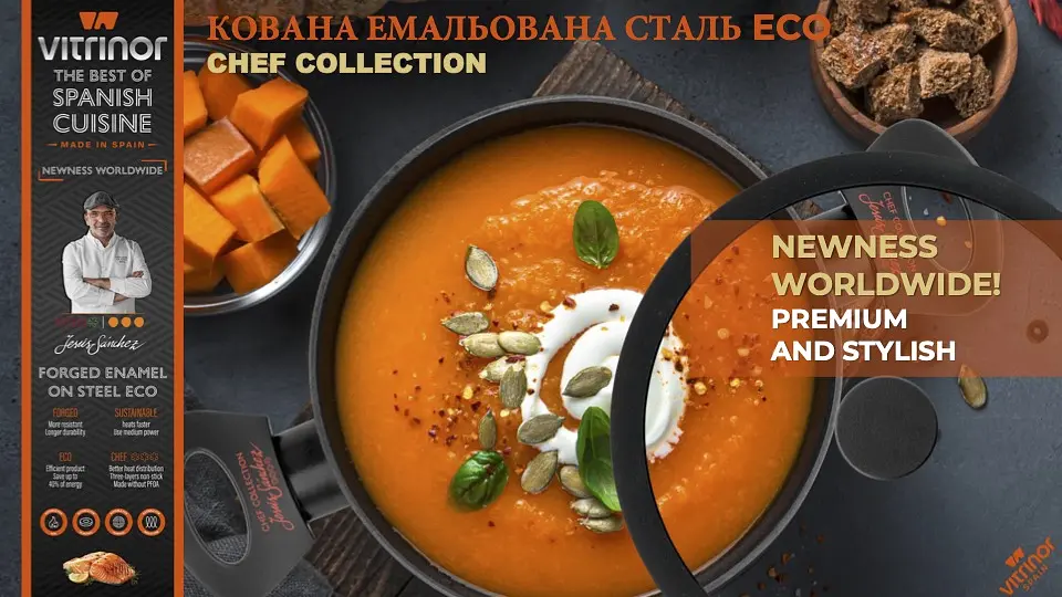 Каструля з кришкою CHEF COLLECTION із антипригарним покриттям VITRINOR 20 см 2.8 л - фото 4
