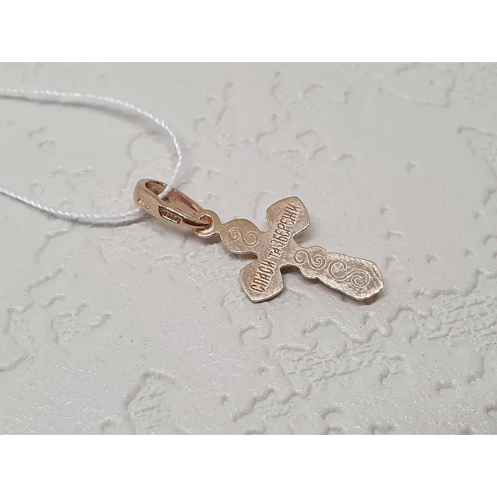 Золотий хрестик Tango. Розп'яття Христа. 230142 - фото 3