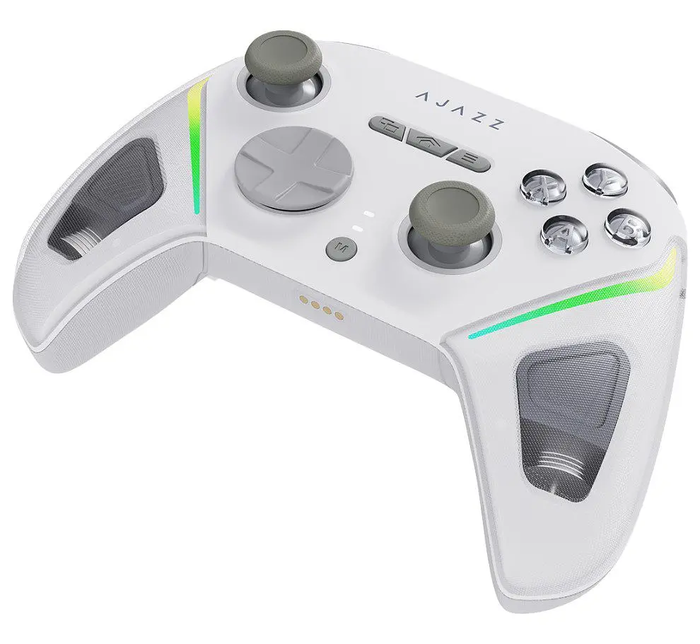 Геймпад джойстик Ajazz GP-100W 2.4G/BT/USB, Switch/PC/iOS/Android, RGB, White - фото 3