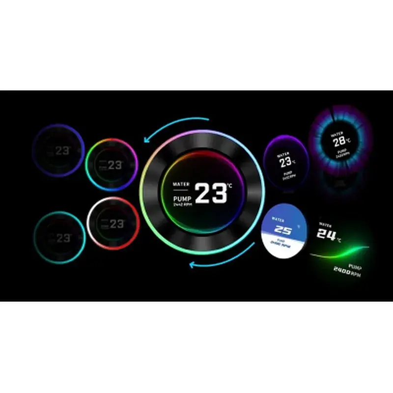 Система рідинного охолодження Lian Li HydroShift II LCD-C 360TL, Black (G89.GHS2LCD36TB.00) - фото 11