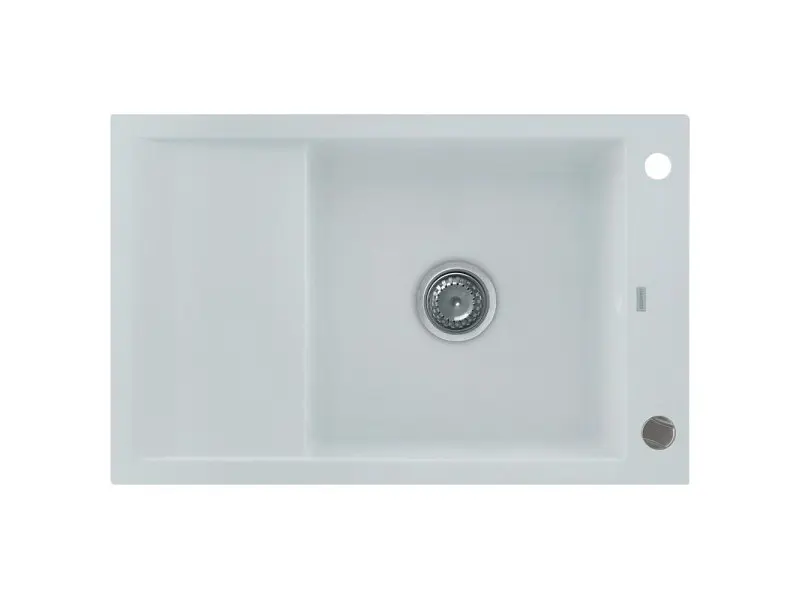 Кухонна мийка Kernau KGS M 6078 1B1D Pure White