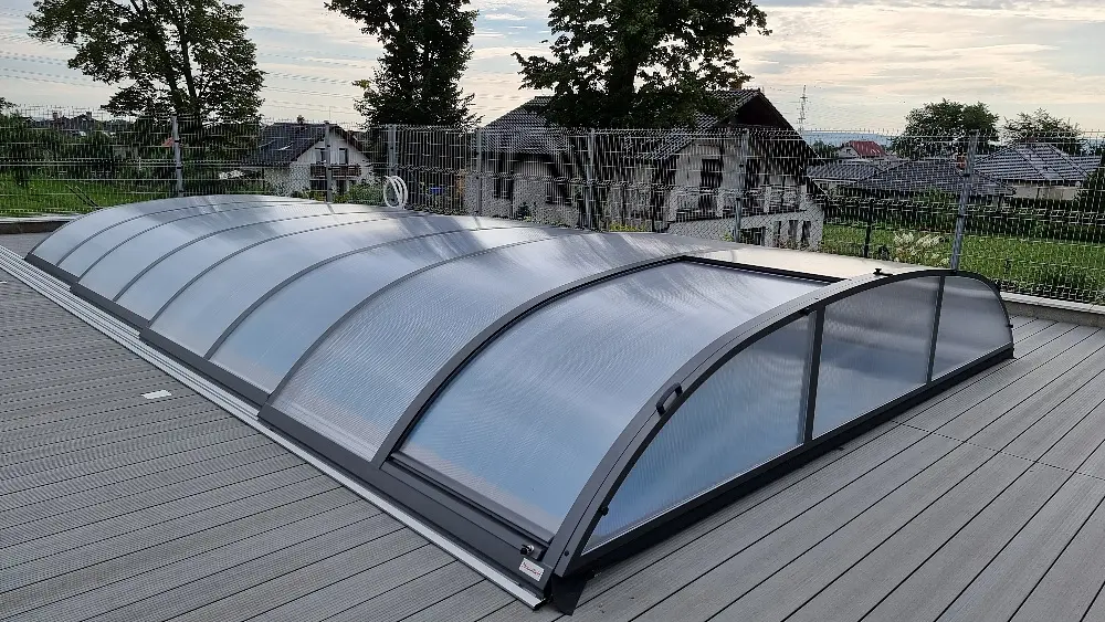 Павільйон Compact з сотовим полікарбонатом розміром 4,30х8,54х0.88м K-4-430Standard