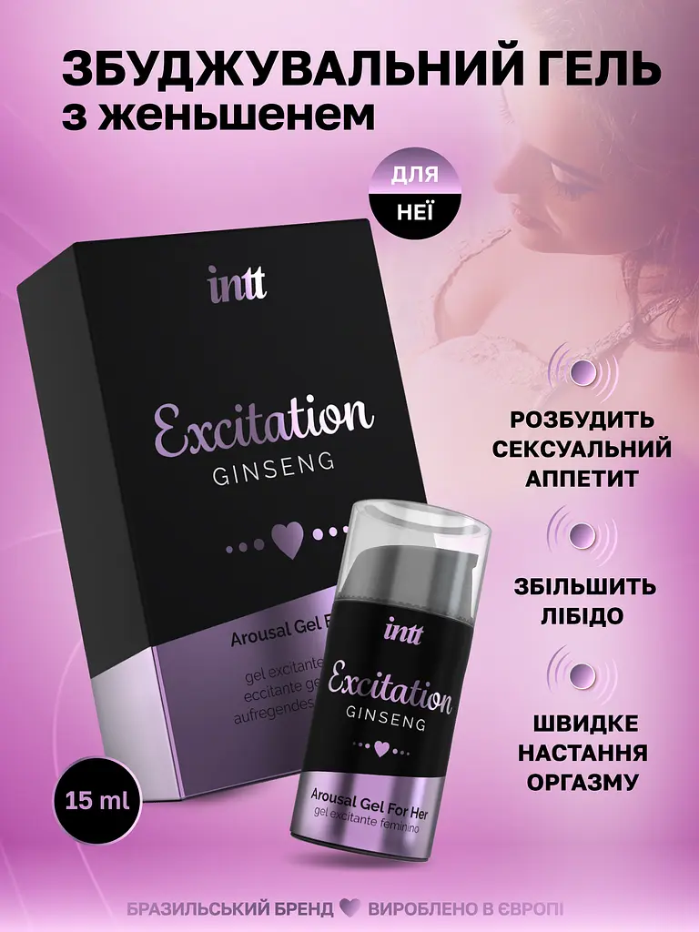 Возбуждающий гель для женщин Intt Excitation, 15 мл - фото 4