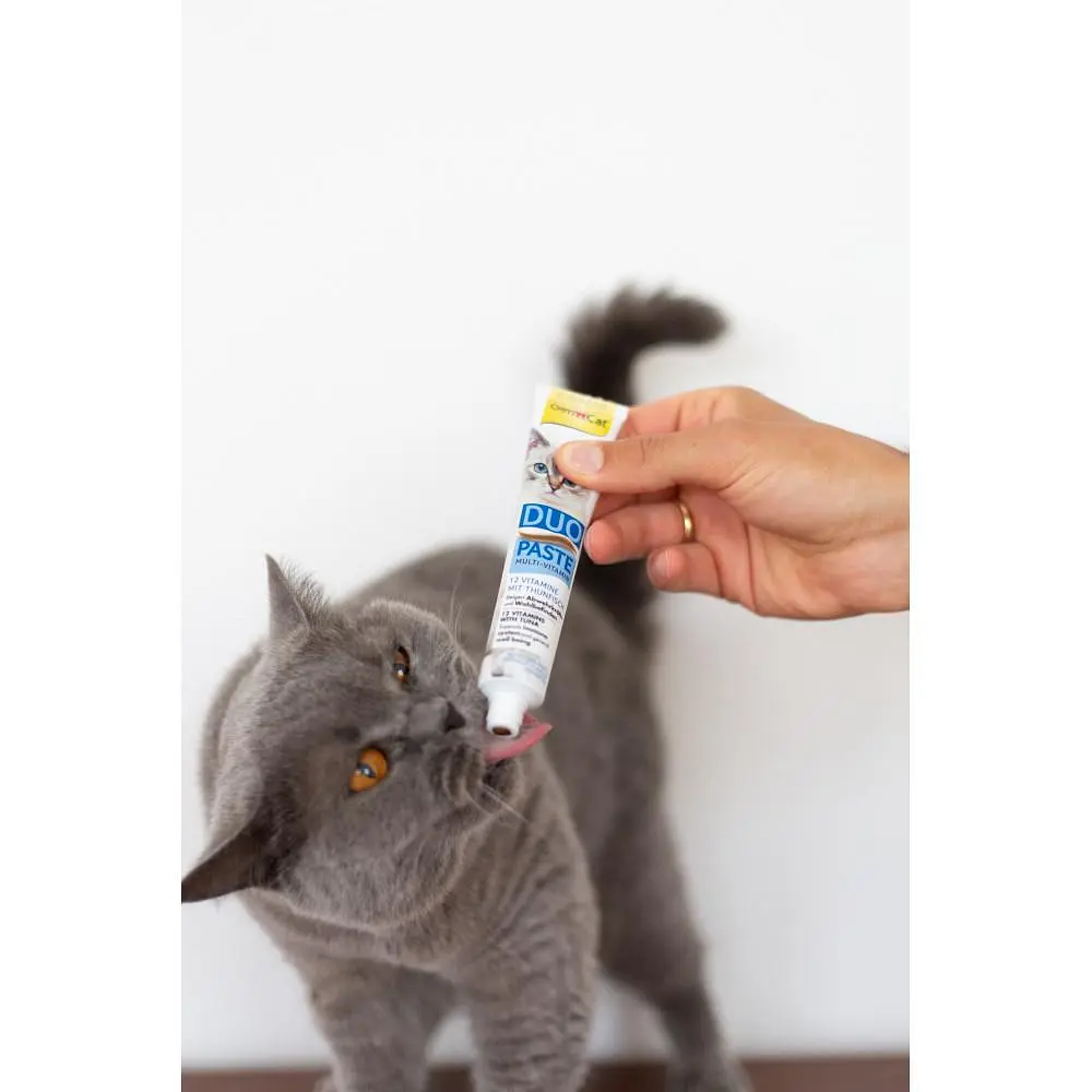 Паста для котів GimCat DUO PASTE Multi-vitamin 12 vitamins with tuna 12 вітамінів і тунець, 50 г - фото 8
