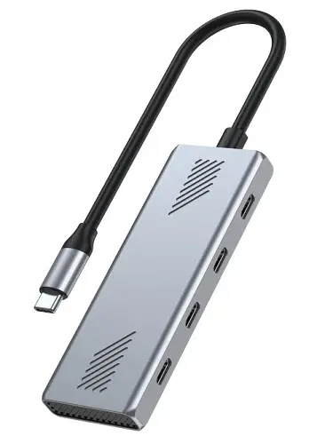 Хаб USB Gembird UHB-CM-U310-C4-01 Type-C to 4xType-C 3.2