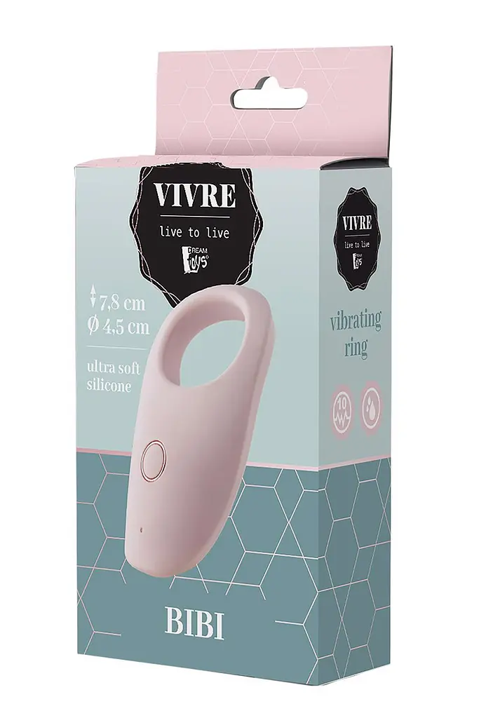 Віброкільце Dreamtoys Vivre Bibi 7.8 см рожевий - фото 2