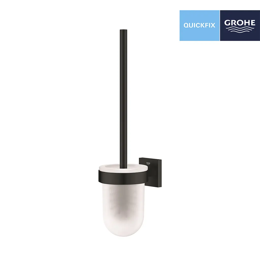 Йоржик для унітаза настінний Grohe QuickFix Start Cube 409772430, Чорний - фото 3