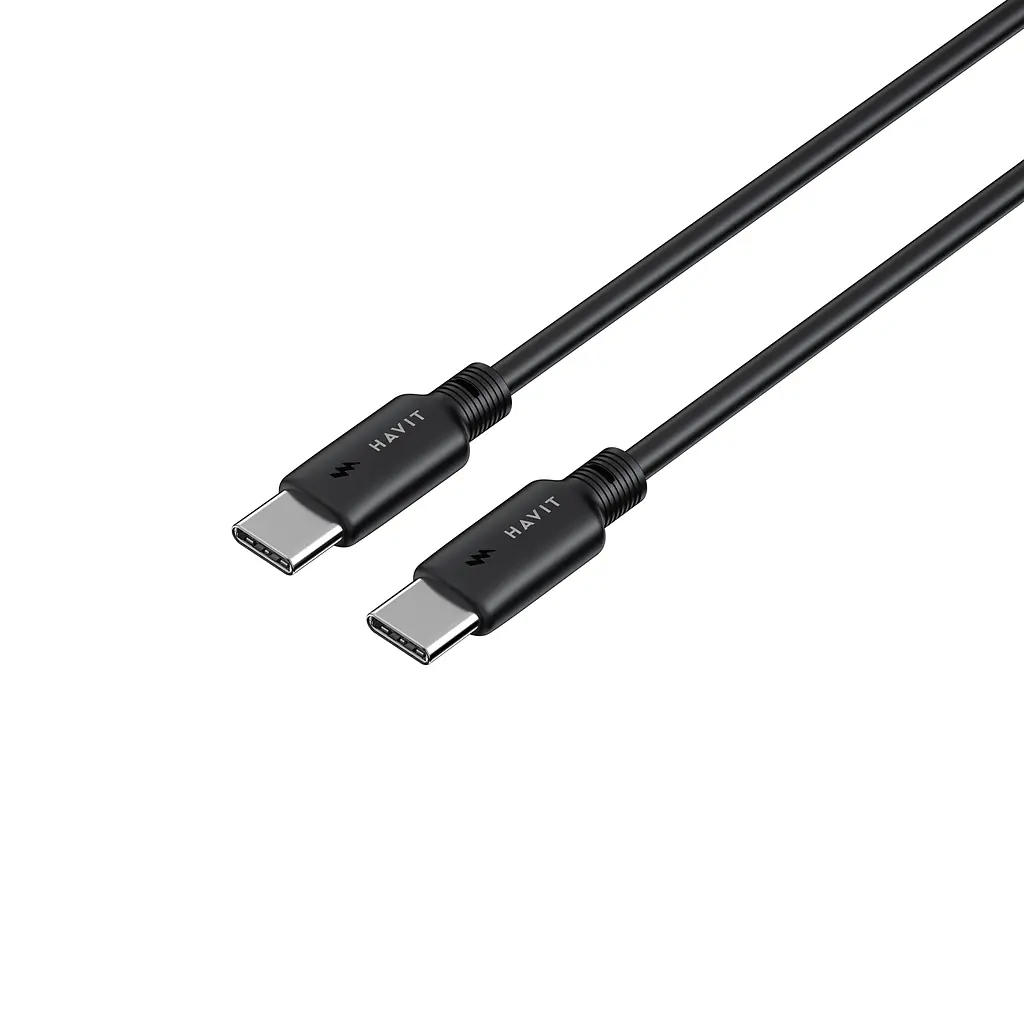 Кабель USB-C - USB-C HAVIT CB303C PD60W 3A 1м Black HAVIT (28575-000) - фото 4