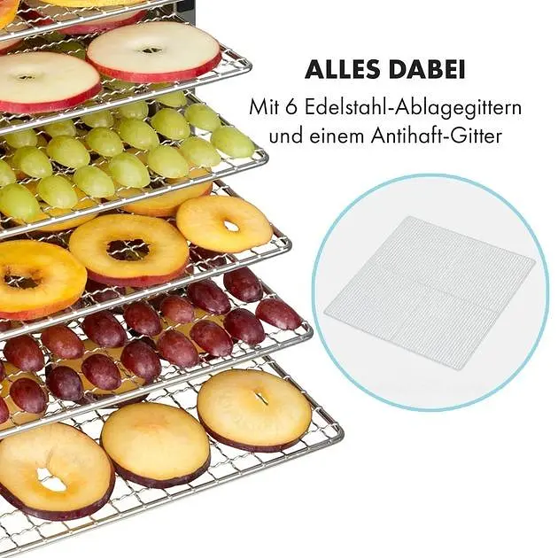 Дегидратор-сушилка для овощей фруктов Klarstein Flavour Dry (10034423) - фото 5