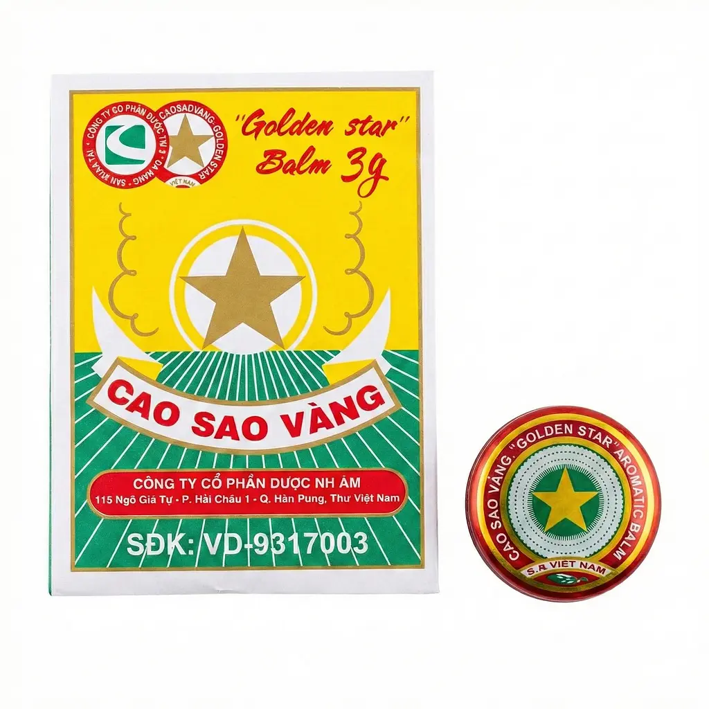 Набір: Бальзам В'єтнамська зірочка Cao Sao Vang 3 г 10 шт. - фото 2