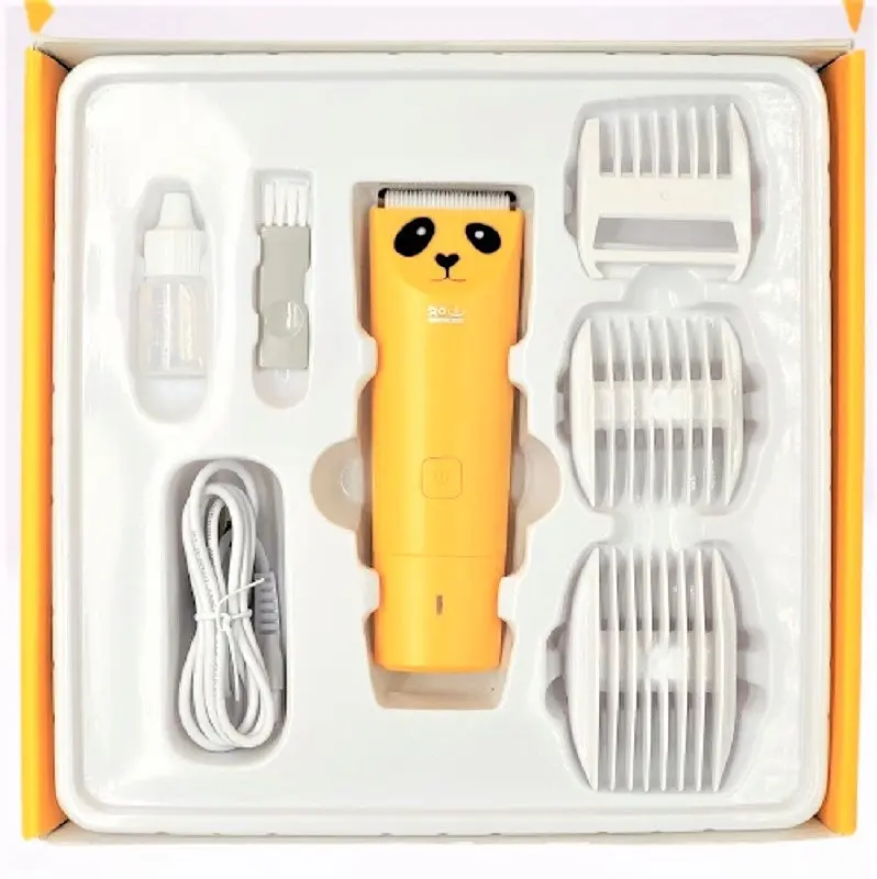 Машинка для стрижки дітей MiJia lusn Mute, Baby Electric Hair Clipper Trimmer yellow - фото 2